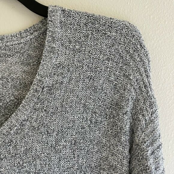 Calvin Klein Jeans Gray Marled Textured Knit Sweater - Size Medium - Cozycore - Picture 2 of 5